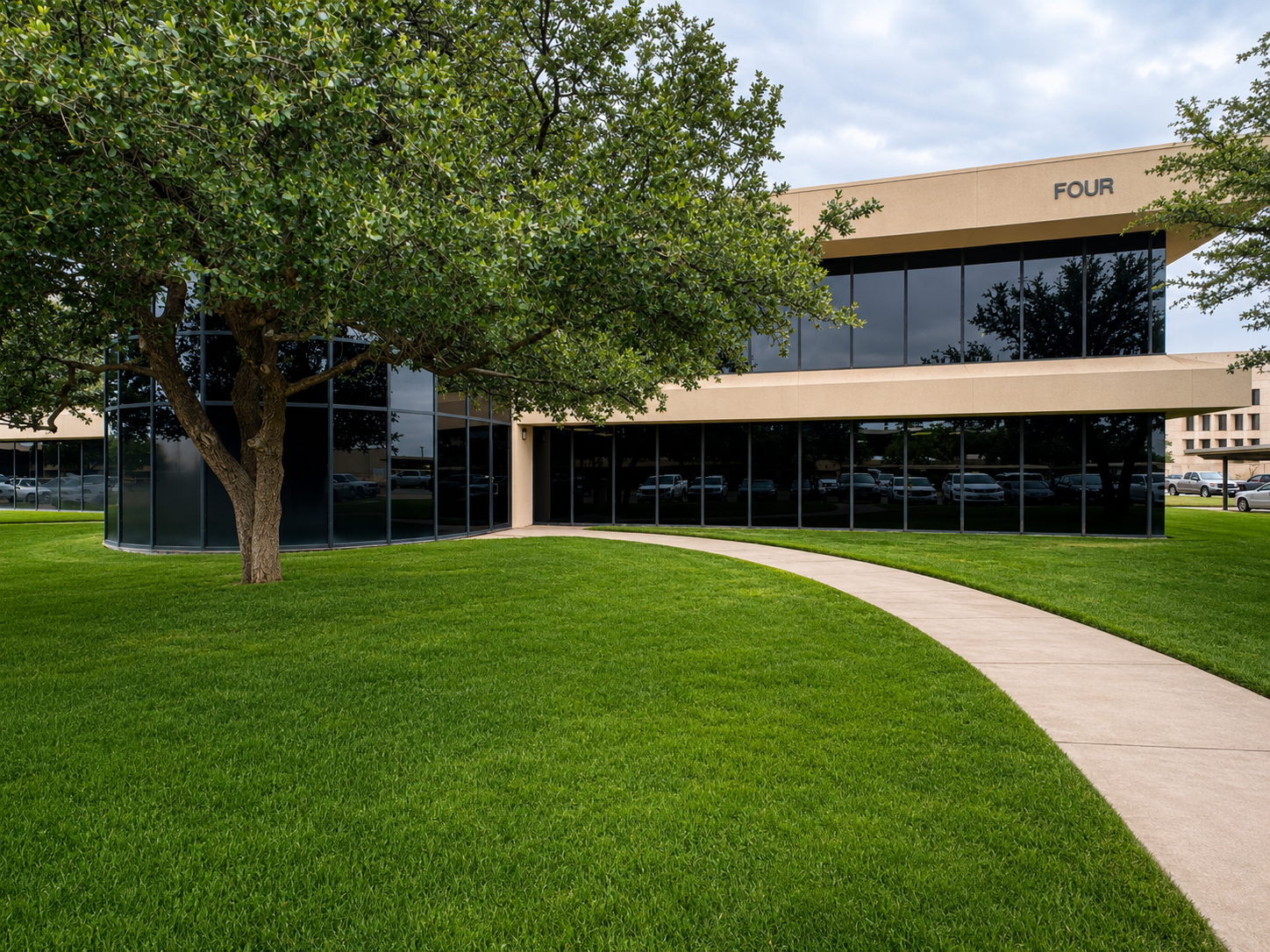 Exterior of Building 4 at McDowell Castillo's Midland office